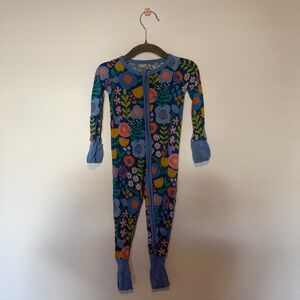 Little Sleepies Colorful Floral Kids Footie